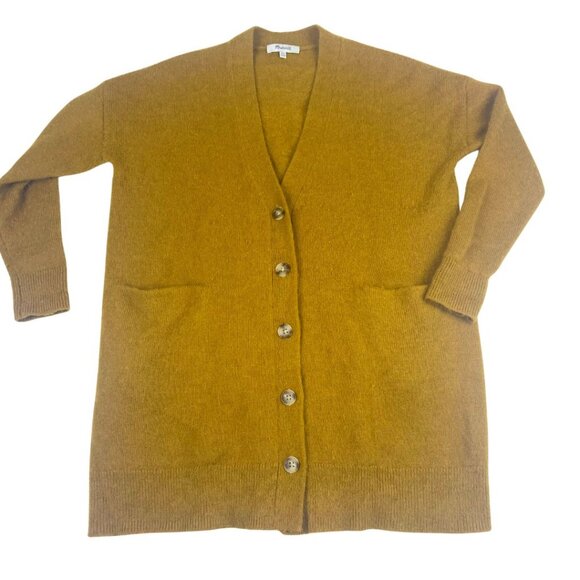 Madewell Yellow Sweater Alpaca Wool Fall Soft XXS - Picture 2 of 11